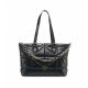 Shopper in ecopelle nero