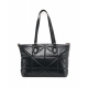 Shopper in ecopelle nero