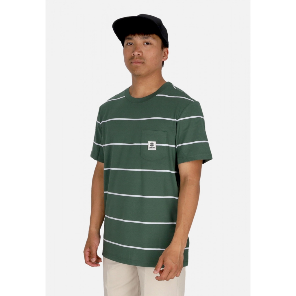 maglietta uomo basic pocket label tee GARDEN TOPIARY STRIPES