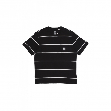 maglietta uomo basic pocket label tee BLACK/WHITE STRIPES