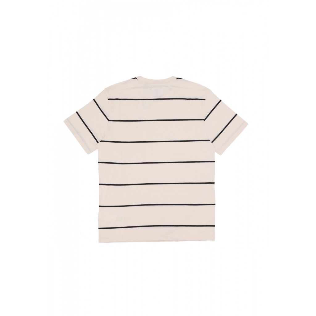 maglietta uomo basic pocket label tee WHITE/BLACK STRIPES