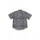 camicia manica corta uomo optical s/s shirt BLACK