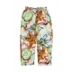 pantalone lungo donna marker drawn flower pant AQUA MULTI