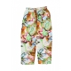 pantalone lungo donna marker drawn flower pant AQUA MULTI