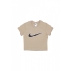 maglietta corta donna w sportswear baby swoosh tee KHAKI/KHAKI