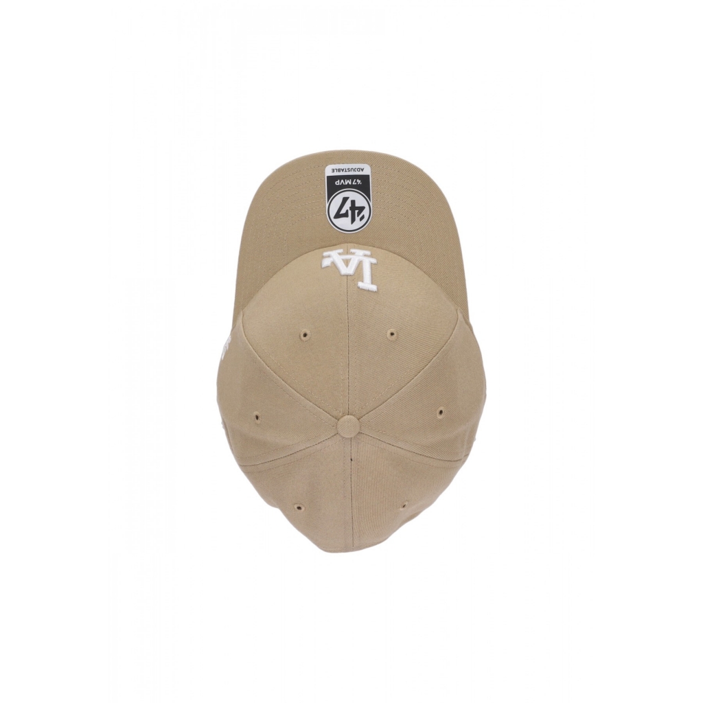 cappellino visiera curva uomo mlb mvp losdod KHAKI/WHITE