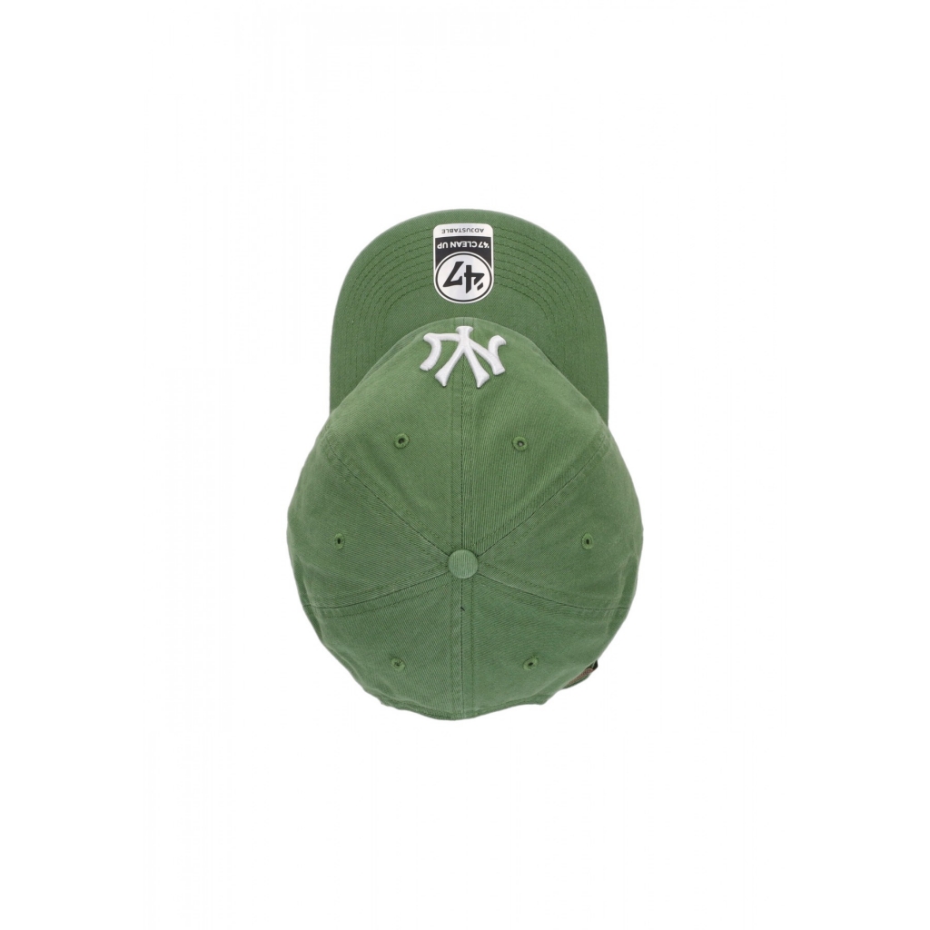 cappellino visiera curva uomo mlb clean up neyyan FATIGUE GREEN/WHITE