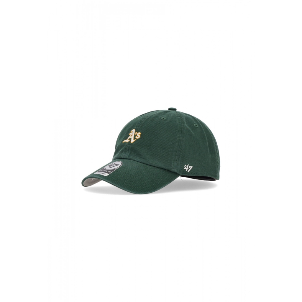 cappellino visiera curva uomo mlb clean up oakath DARK GREEN