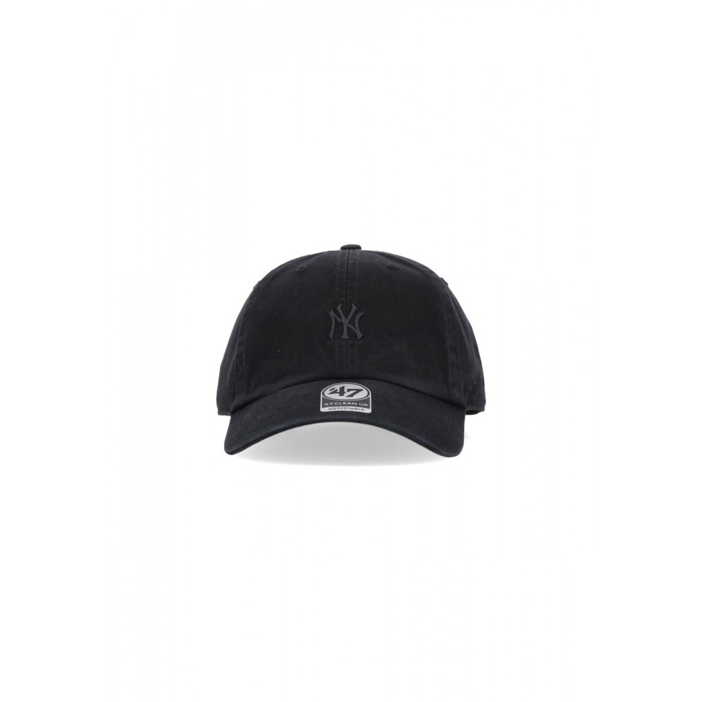 cappellino visiera curva uomo mlb clean up neyyan BLACK/BLACK