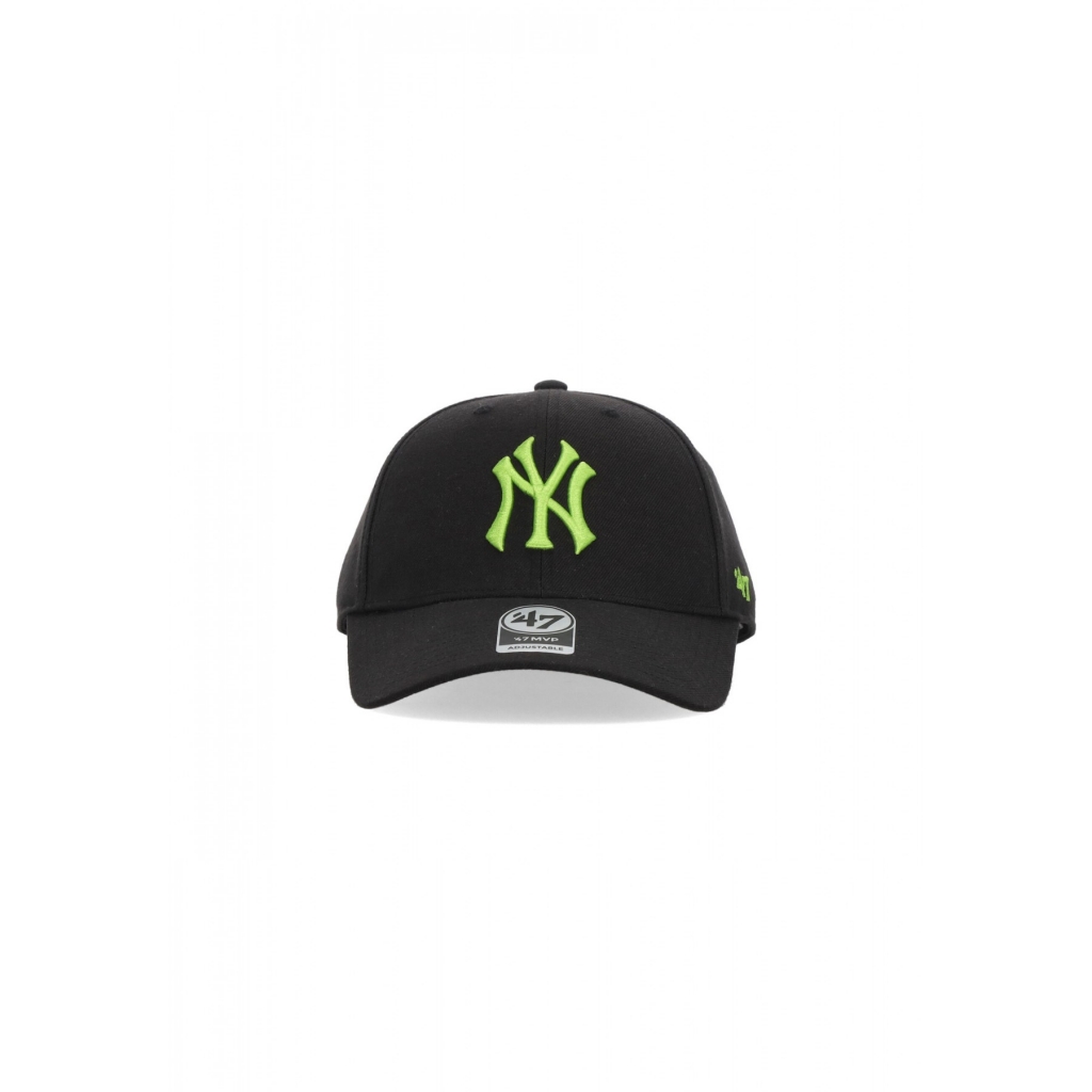 cappellino visiera curva uomo mlb mvp neyyan BLACK/FLUO GREEN