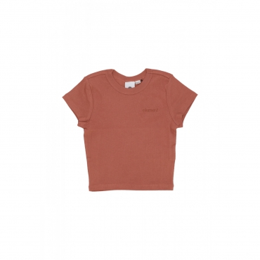 maglietta corta donna w yarnhill tee COPPER BROWN