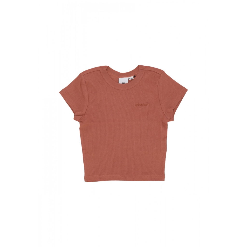 maglietta corta donna w yarnhill tee COPPER BROWN