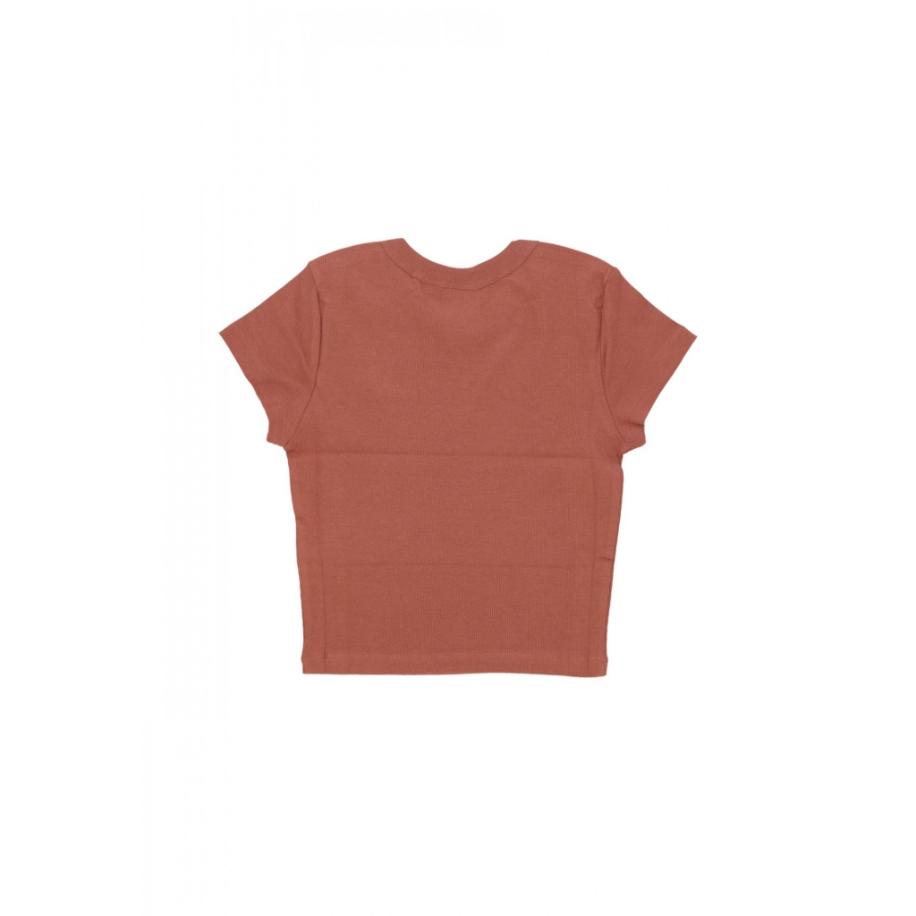 maglietta corta donna w yarnhill tee COPPER BROWN