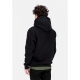 felpa cappuccio uomo college hoodie BLACK