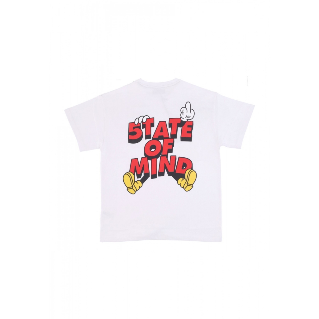 maglietta uomo mickey 5tate tee WHITE