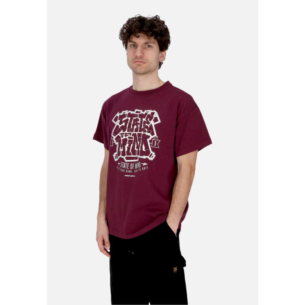 maglietta uomo graffiti tee PLUM