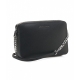 Borsa Jet Set in pelle con logo nero