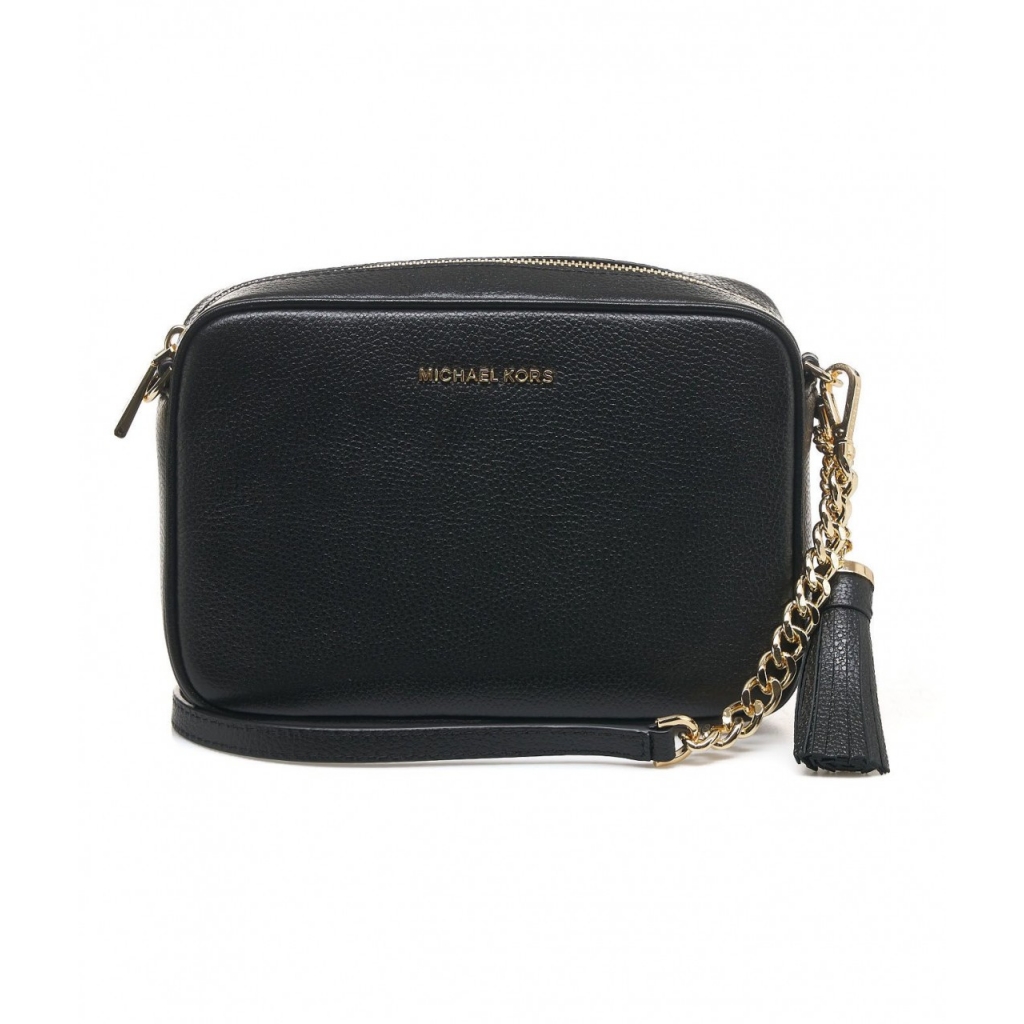 Mini borsa Jet Set con logo nero