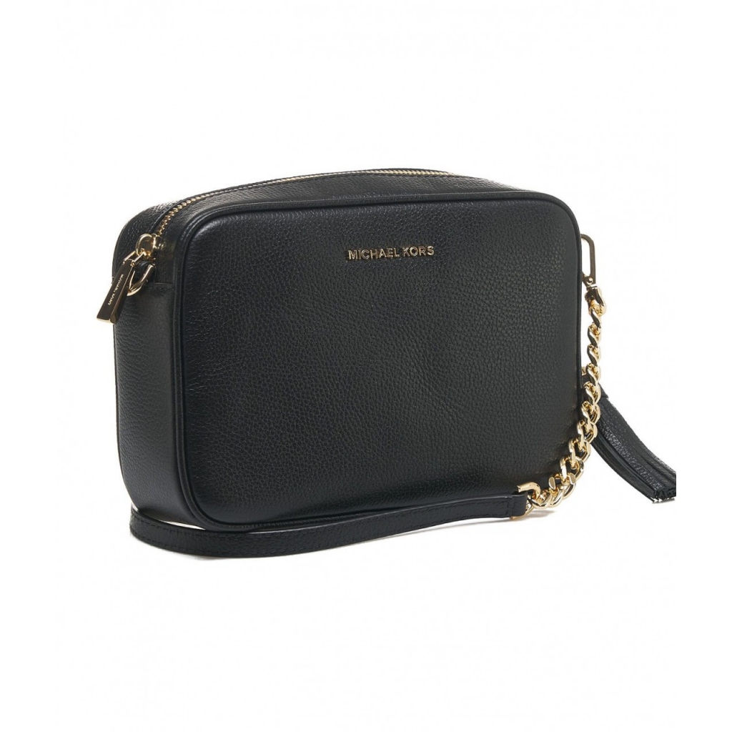 Mini borsa Jet Set con logo nero