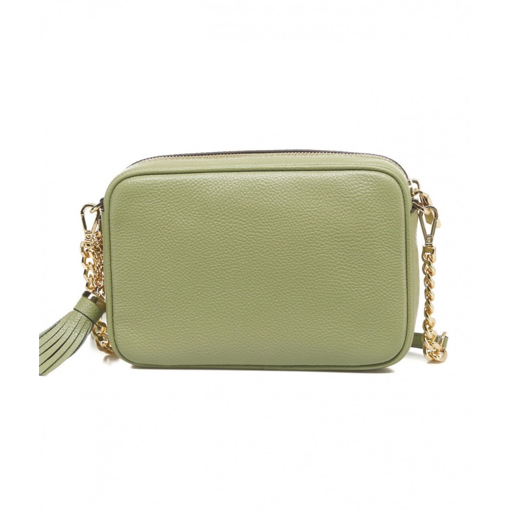 Mini borsa Jet Set con logo verde chiaro