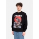 felpa girocollo uomo japan warrior crewneck BLACK