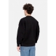 felpa girocollo uomo college crewneck BLACK