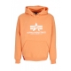 felpa cappuccio uomo basic hoodie TANGERINE