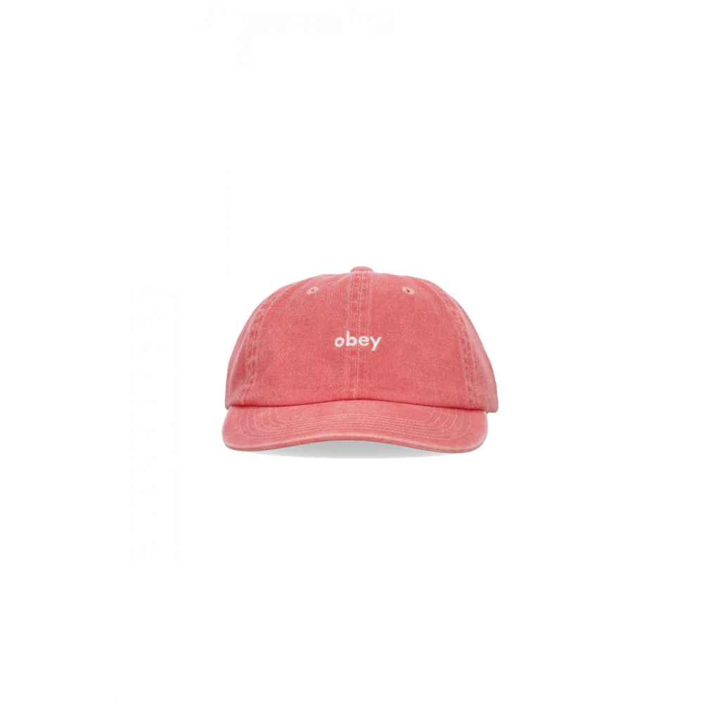 cappellino visiera curva uomo pigment lowercase 6panel strapback PIGMENT CORAL