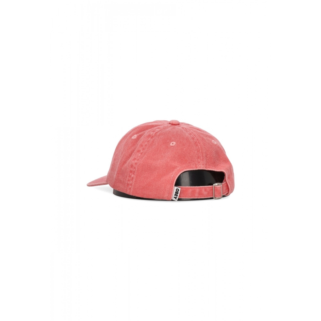 cappellino visiera curva uomo pigment lowercase 6panel strapback PIGMENT CORAL