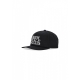 cappellino visiera curva uomo peace program 5panel snapback BLACK