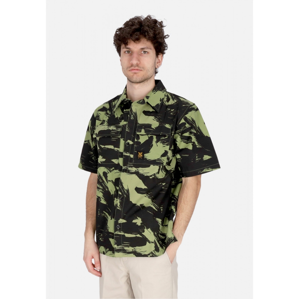 camicia manica corta uomo combat shirt MILITARY/CAMO