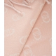 Stola jacquard con logo rosa chiaro