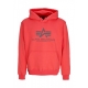 felpa cappuccio uomo basic hoodie TADIANT RED