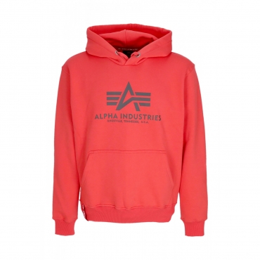 felpa cappuccio uomo basic hoodie TADIANT RED