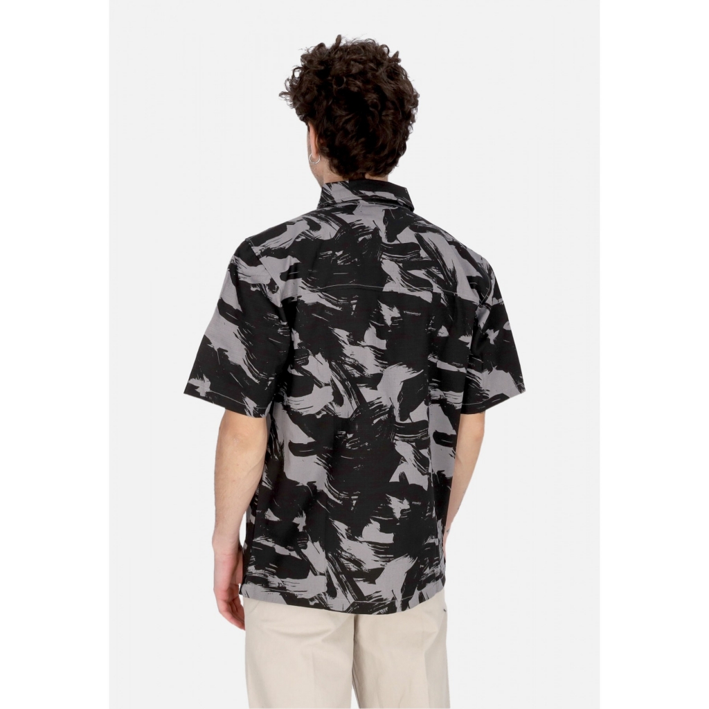 camicia manica corta uomo combat shirt BLACK/CAMO