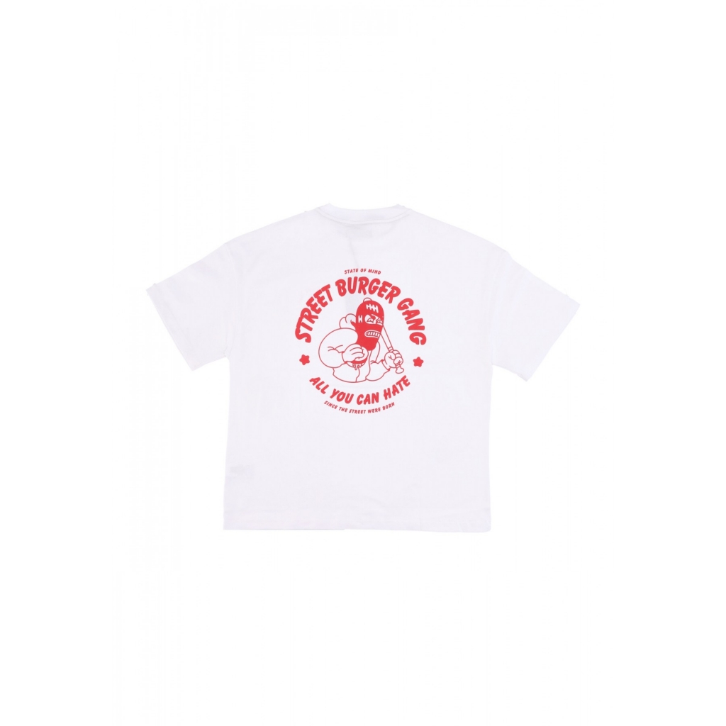 maglietta uomo street burger tee WHITE