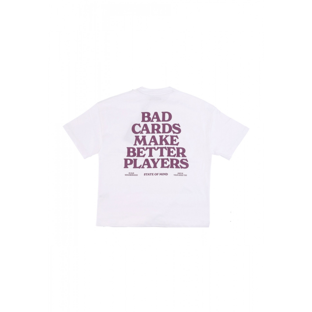 maglietta uomo bad card tee WHITE