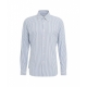 Camicia tailor in tessuto active blu