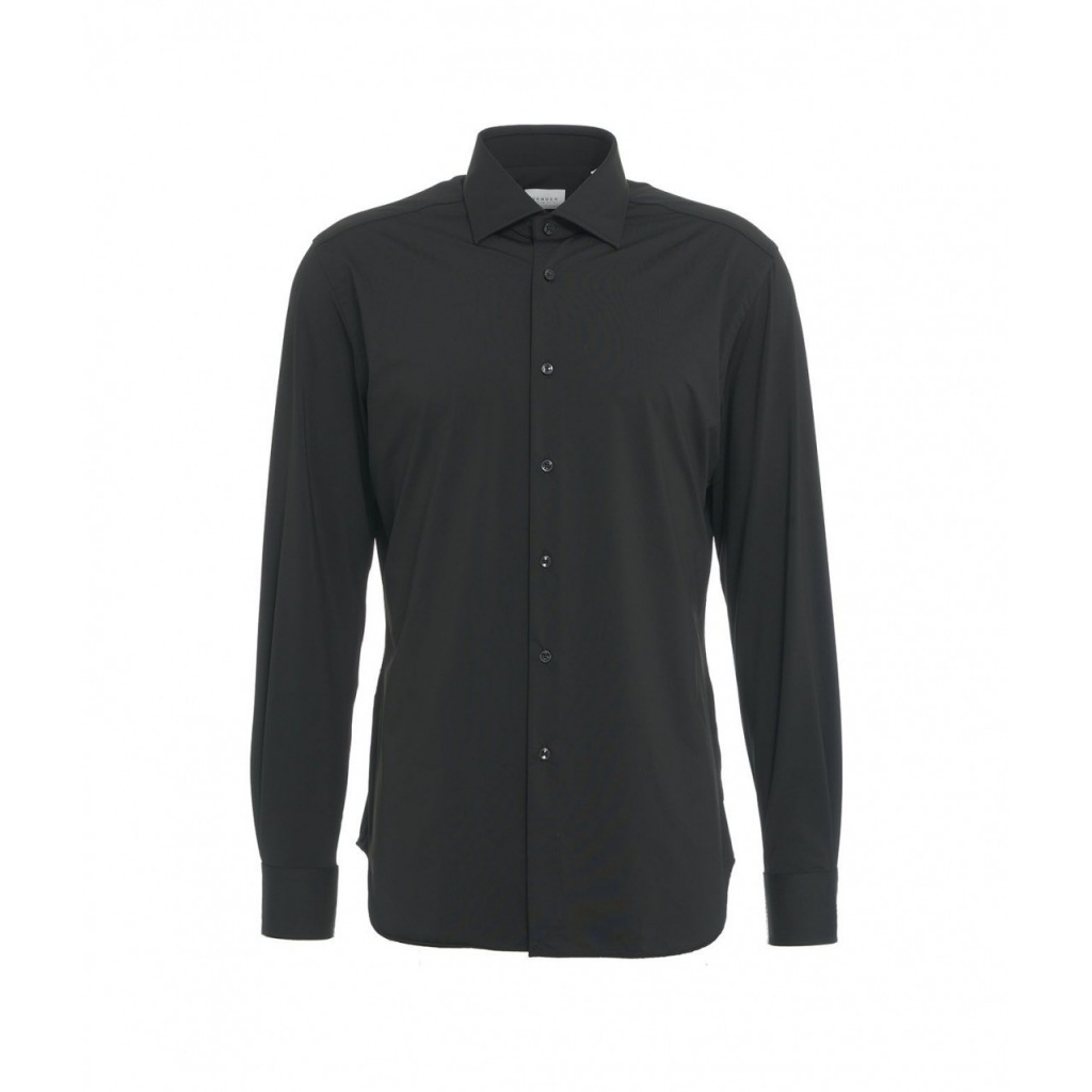 Camicia tailor in tessuto active nero