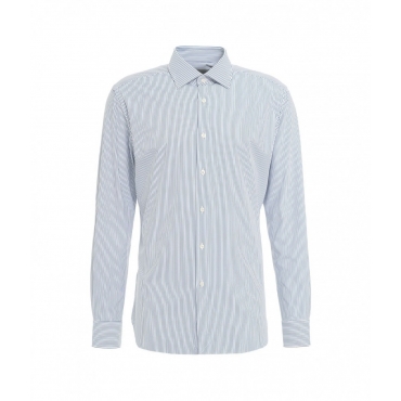 Camicia tailor in tessuto active blu