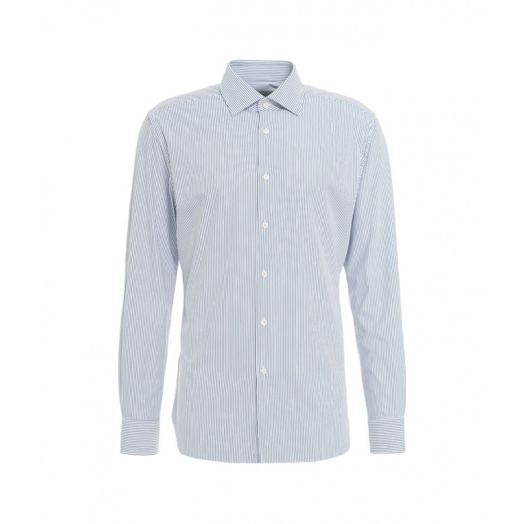 Camicia tailor in tessuto active blu