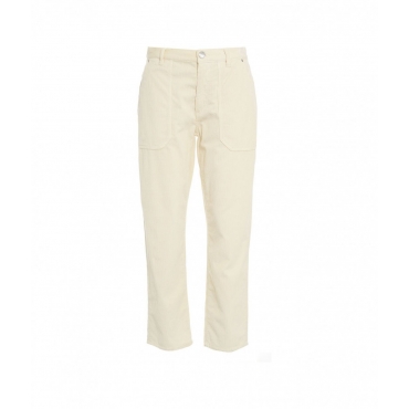 Pantaloni di velluto a coste Cloe crema