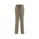 Pantaloni in pied-de-poule marrone