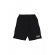 pantalone corto tuta uomo logo embroidery sweatshort BLACK