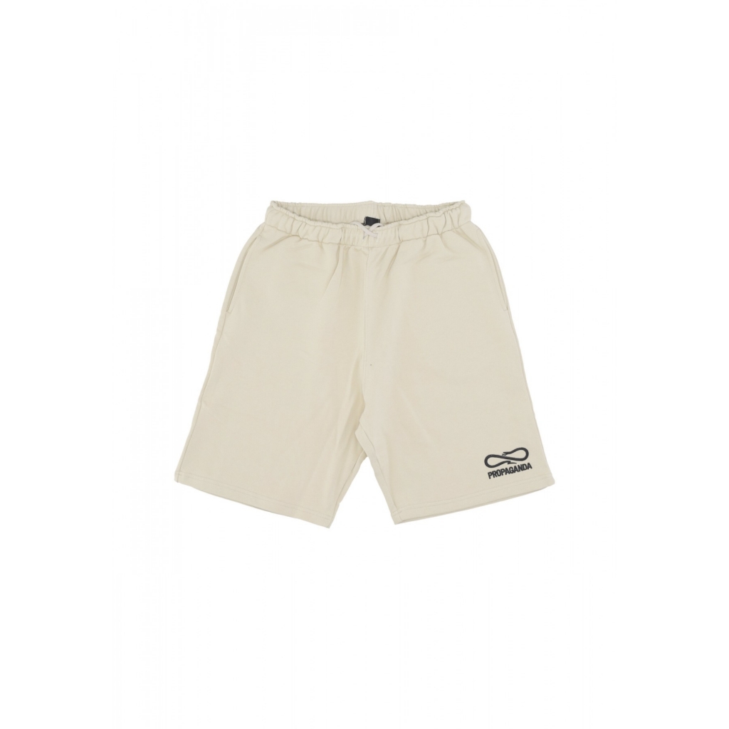 pantalone corto tuta uomo logo embroidery sweatshort GRAVEL