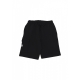 pantalone corto tuta uomo label classic cargo sweatshort BLACK