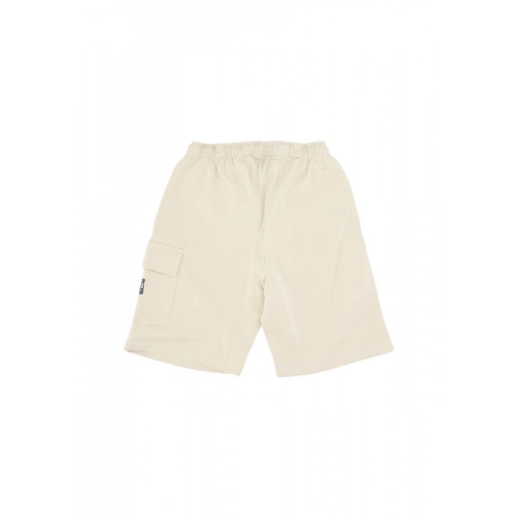 pantalone corto tuta uomo label classic cargo sweatshort GRAVEL