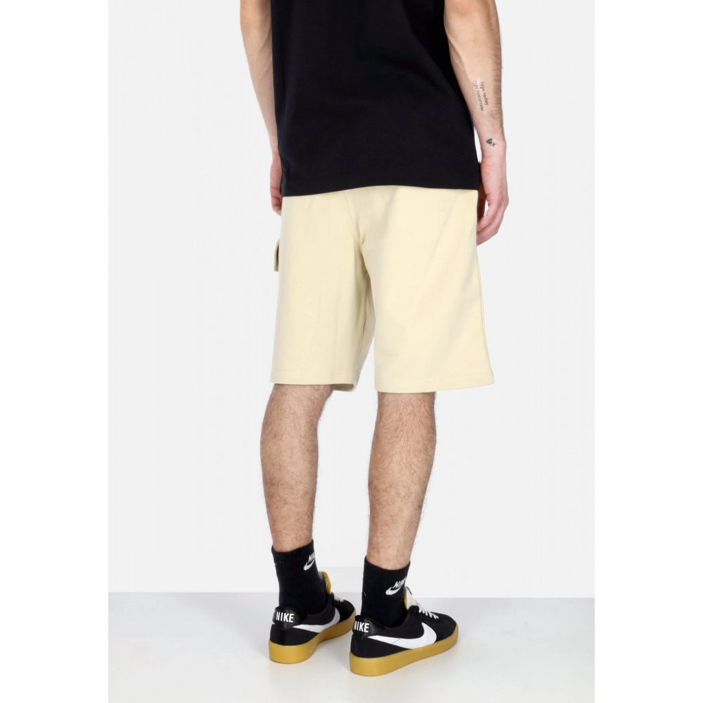 pantalone corto tuta uomo label classic cargo sweatshort GRAVEL