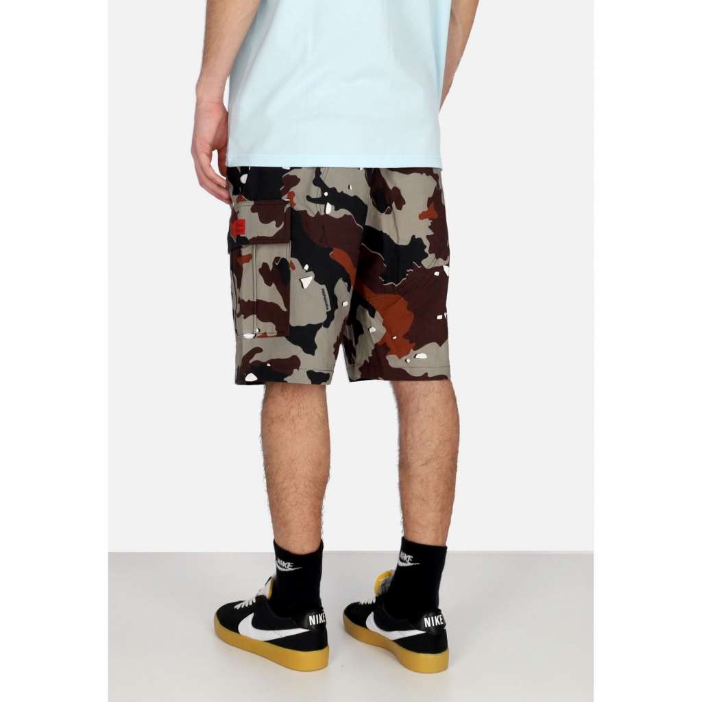 pantalone corto uomo desert commando cargo short ripstop CAMO