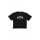 maglietta uomo college tee BLACK